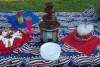Chocolate Fountain featured at youth function at the Beverly Hills, FL. Home of Church member.